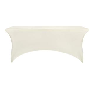 6ft Square Table Clothes-White