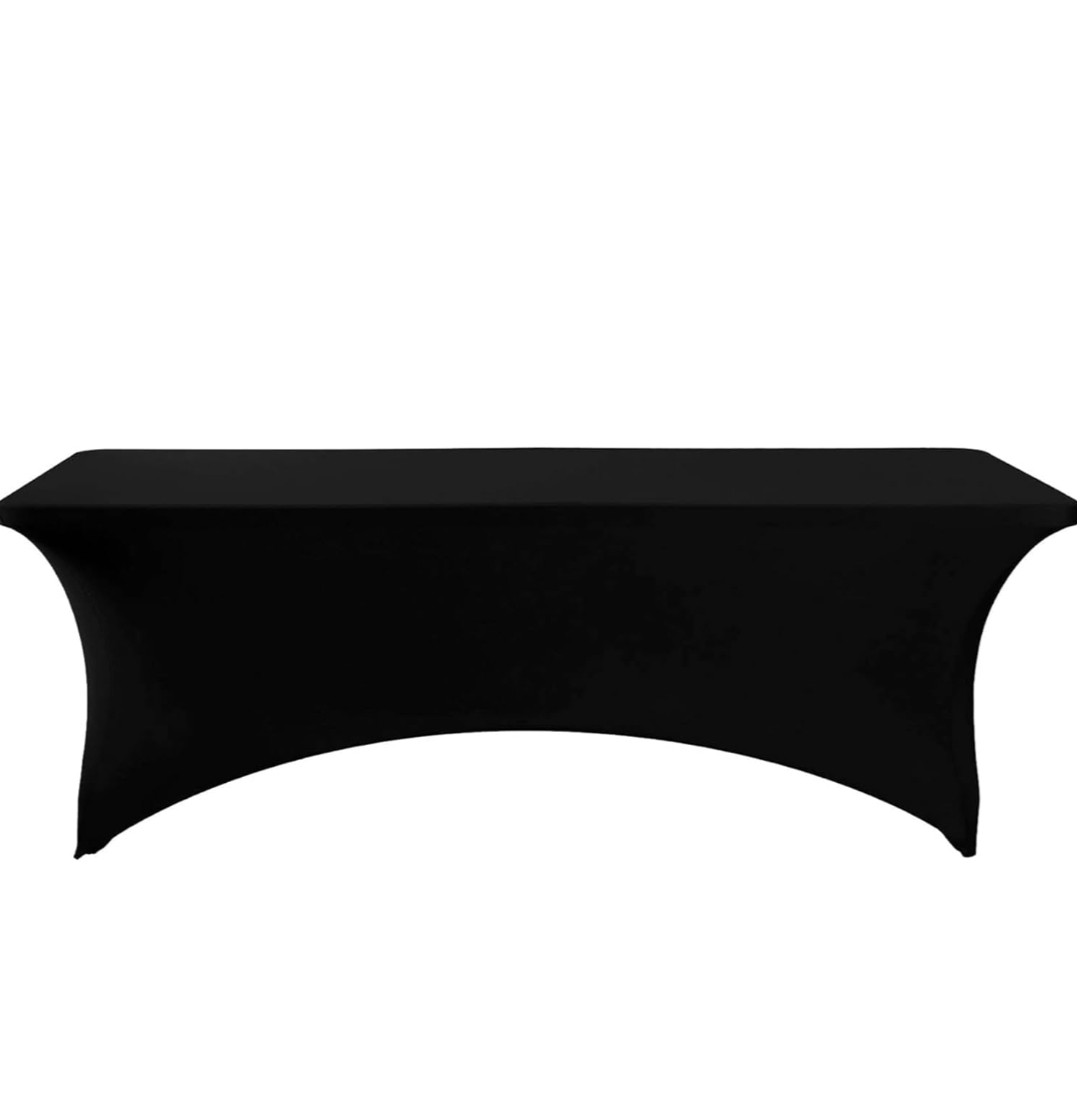 6 Ft Square Table Clothes- Black