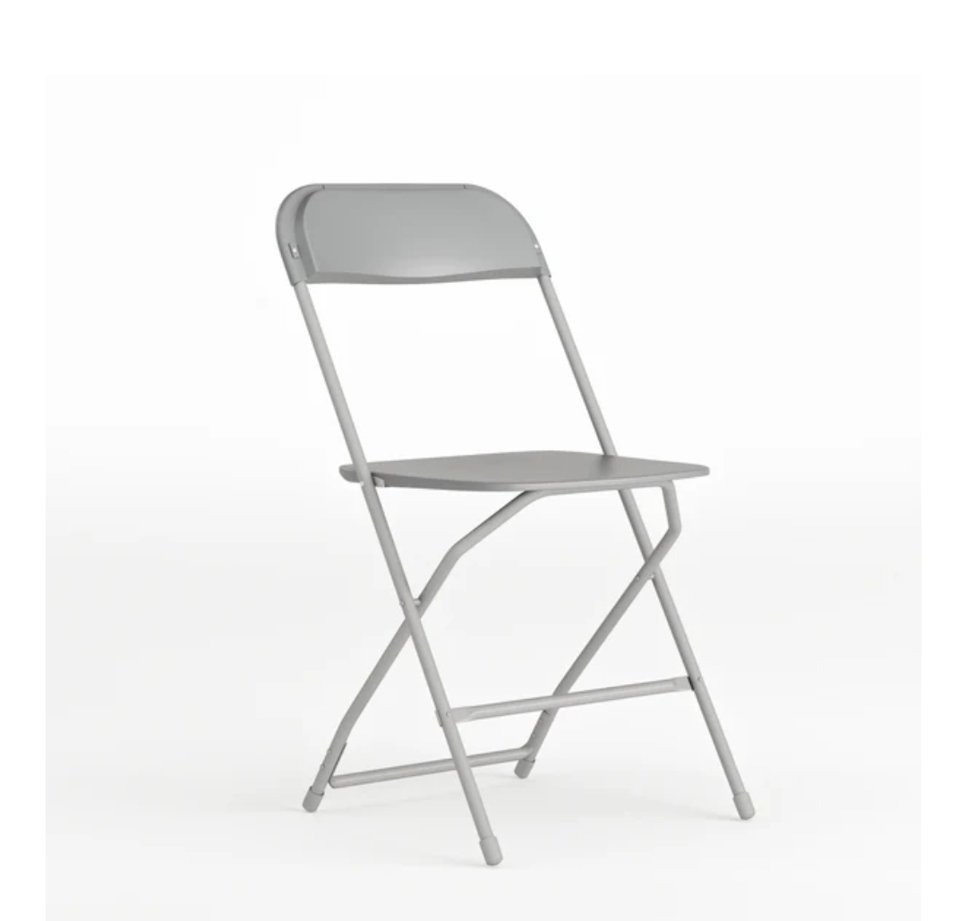 800 LB Gray Folding Chairs