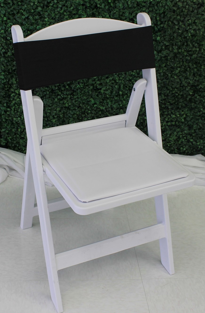 Black Spandex Chair Band