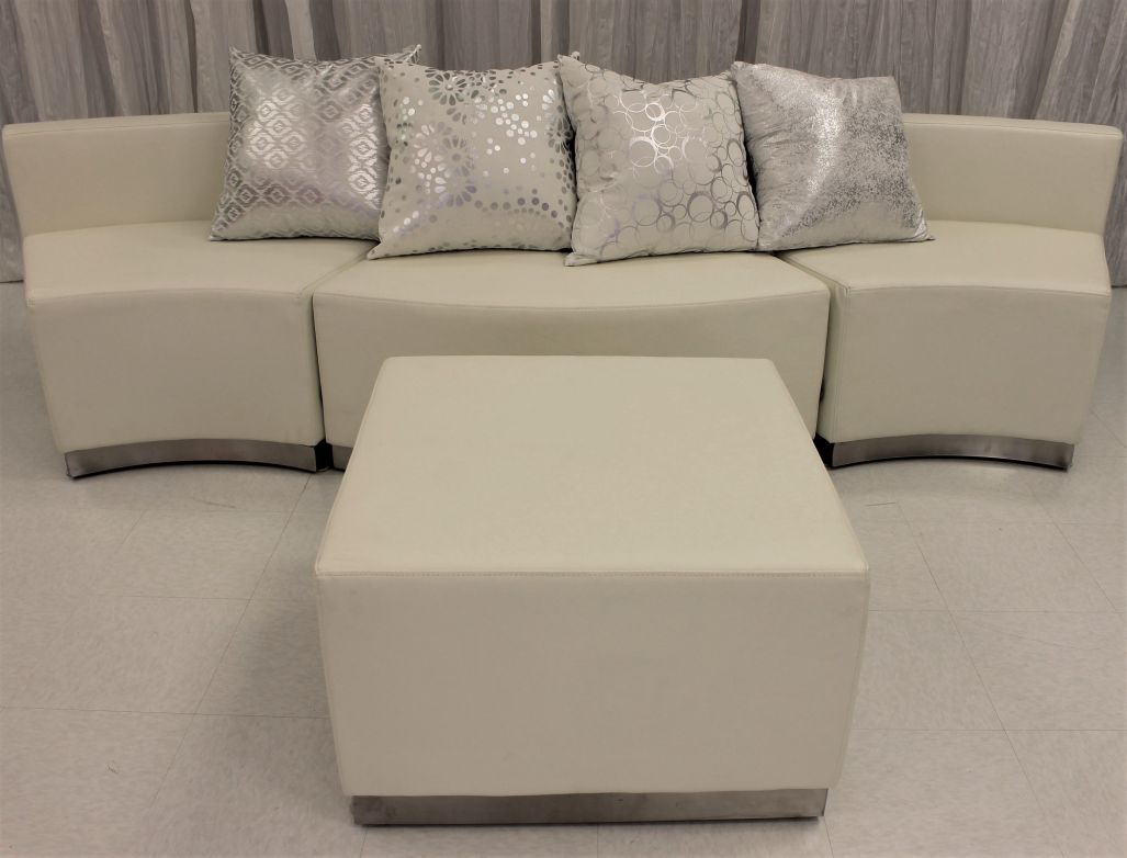 Lounge Seating Modular White 3 pc set