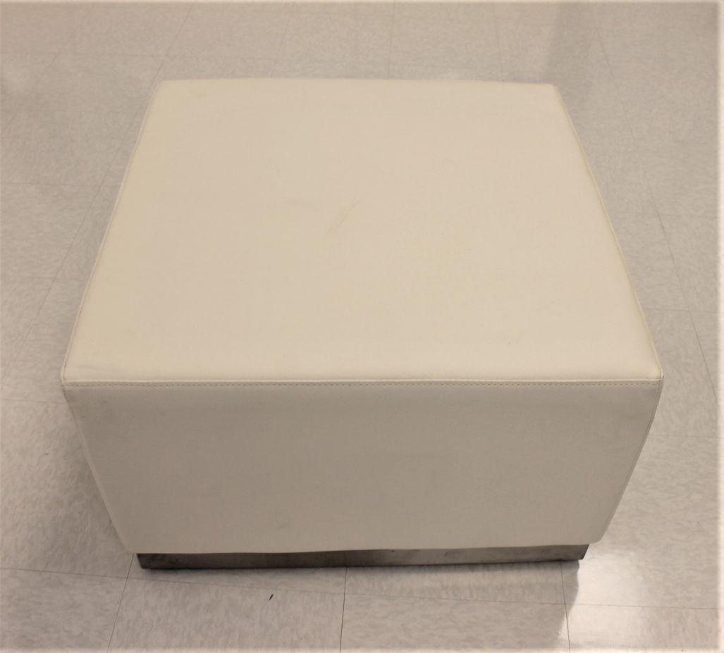 Lounge Modular Seating Ottoman White