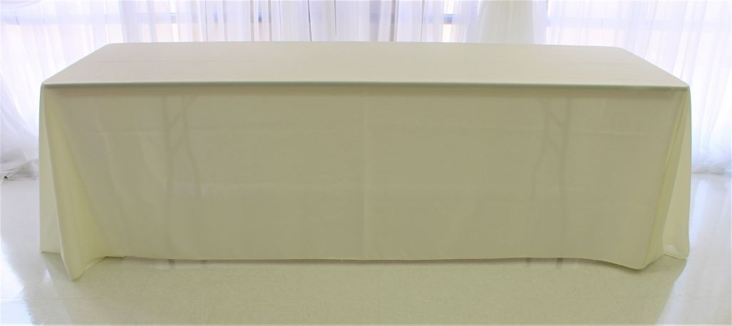Ivory Poly 90x156 Rectangle Tablecloth