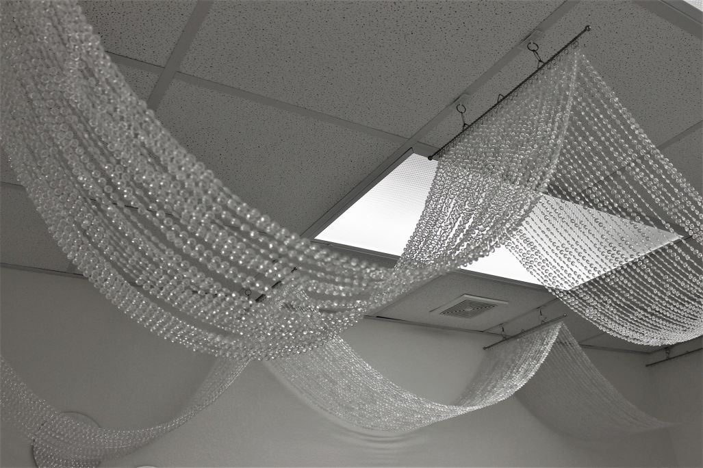 Ceiling Drape Swag Crystal