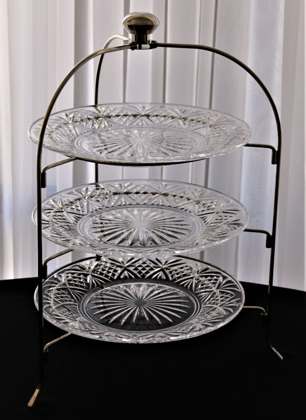 Serveware Crystal 3 Tier Round