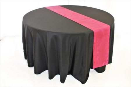 Fuschia Crinkle Taffeta Table Runner