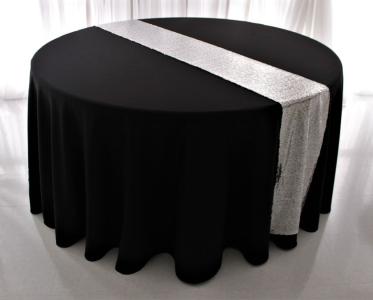 Silver Sequin Table Runner