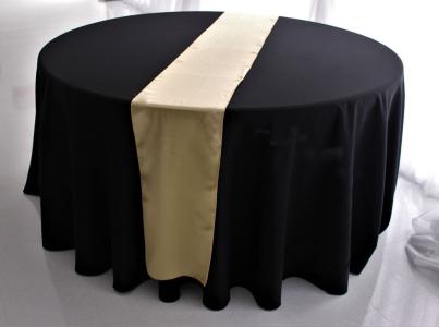Champagne Satin Table Runner