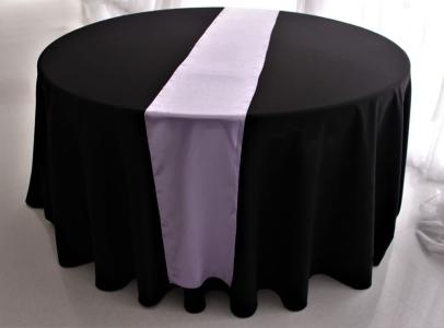 Lavender Satin Table Runner