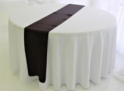 Brown Satin Table Runner