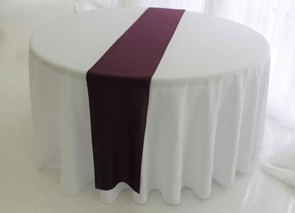 Plum Poly Table Runner