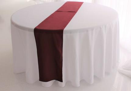 Burgundy Poly Table Runner