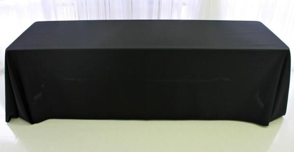 Black Poly 90x156 Rectangle Tablecloth