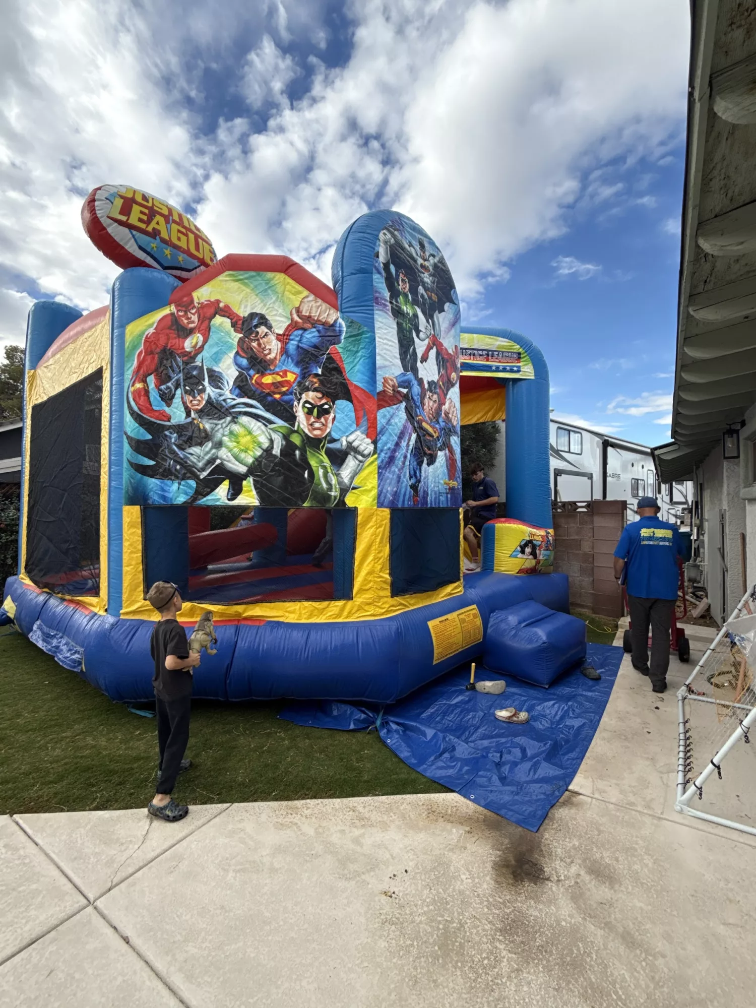 5-in-1 Justice League Bounce House