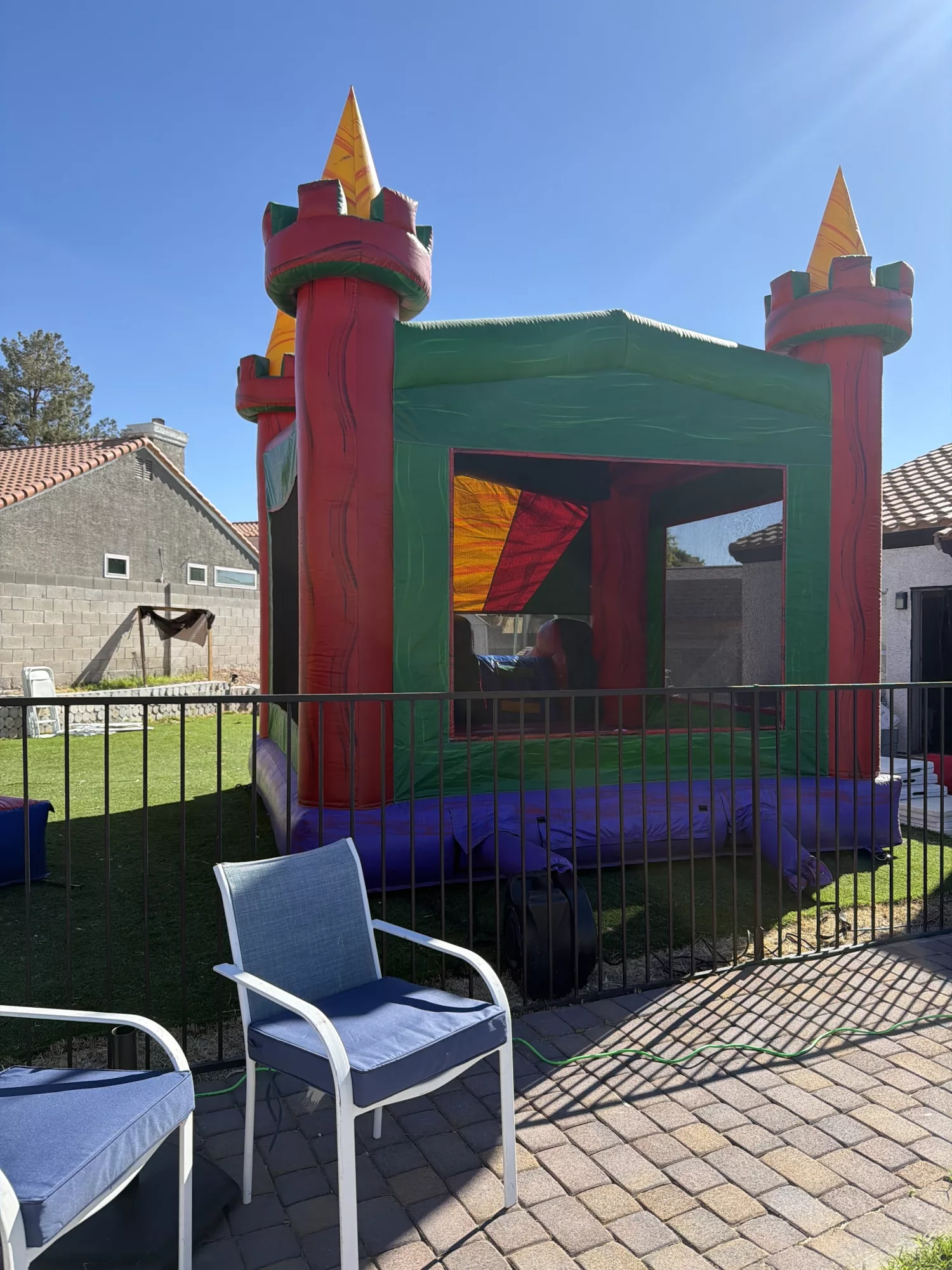 4-in-1 Castle Jr Marble Banner Bounce House