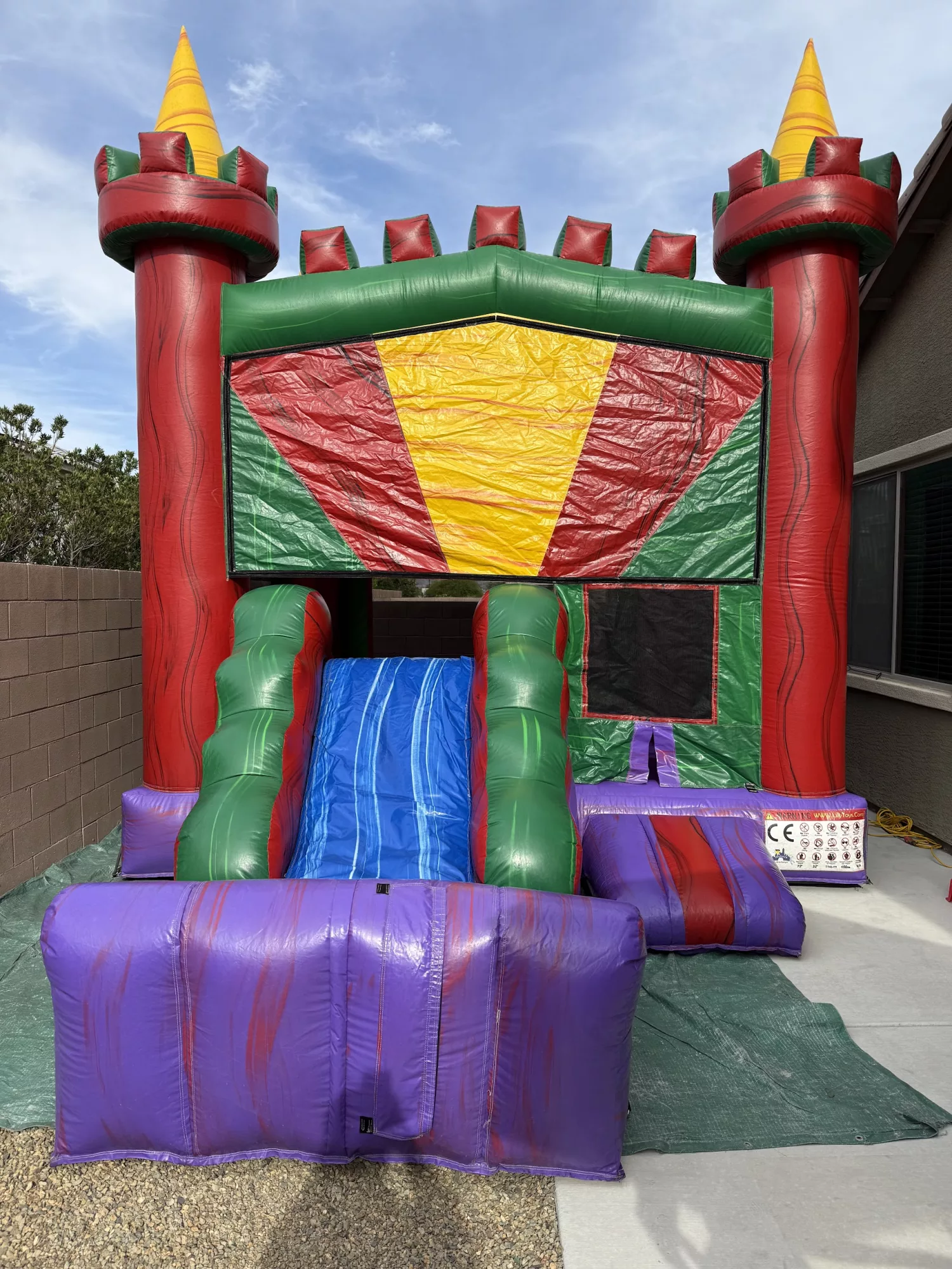 4-in-1 Castle Jr Marble Banner Bounce House