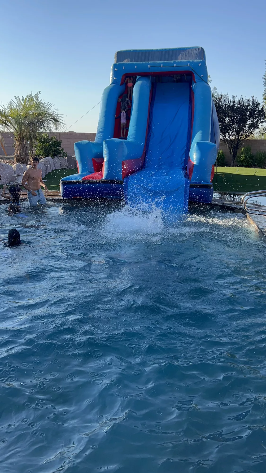 20' Blue Neutral Wave Water Slide (Wet $309)