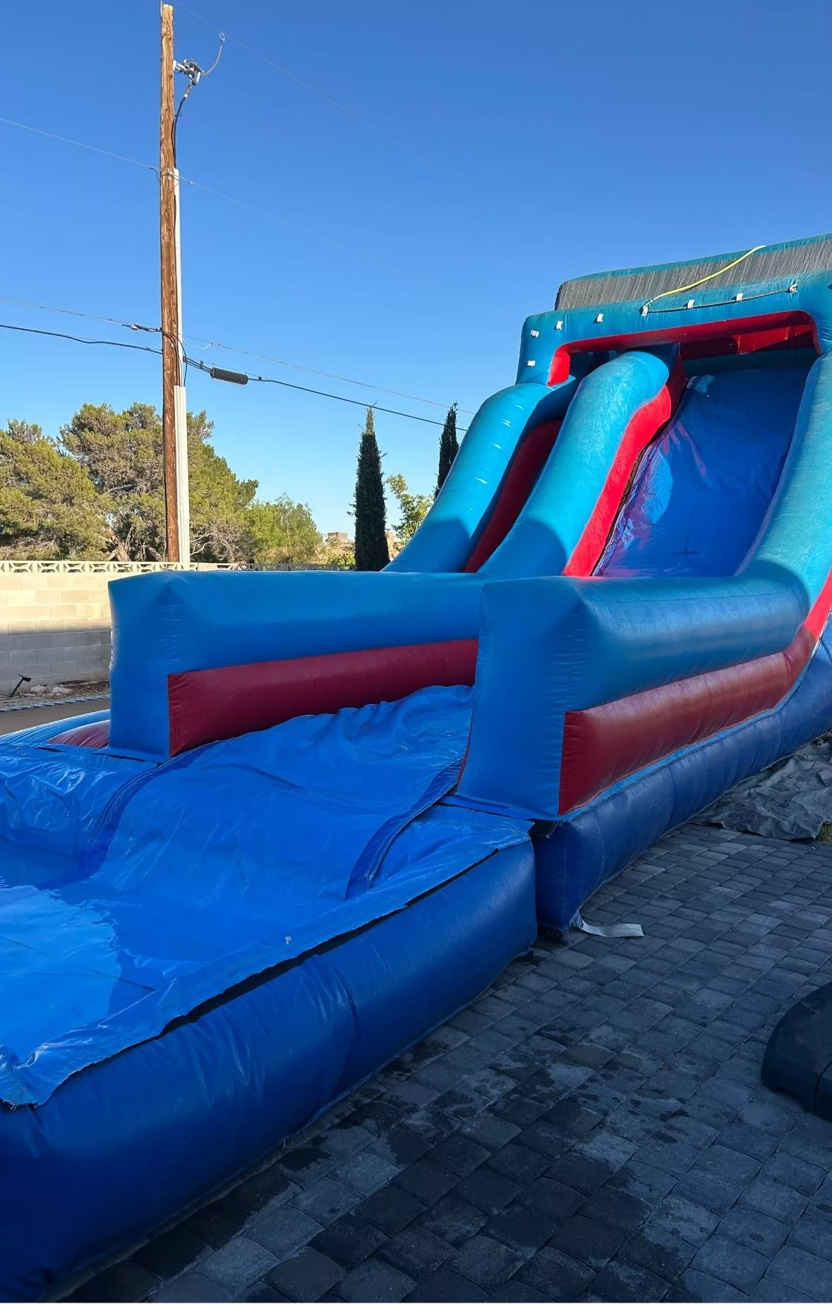 23' Double Drop Water Slide Rental (Wet $369)
