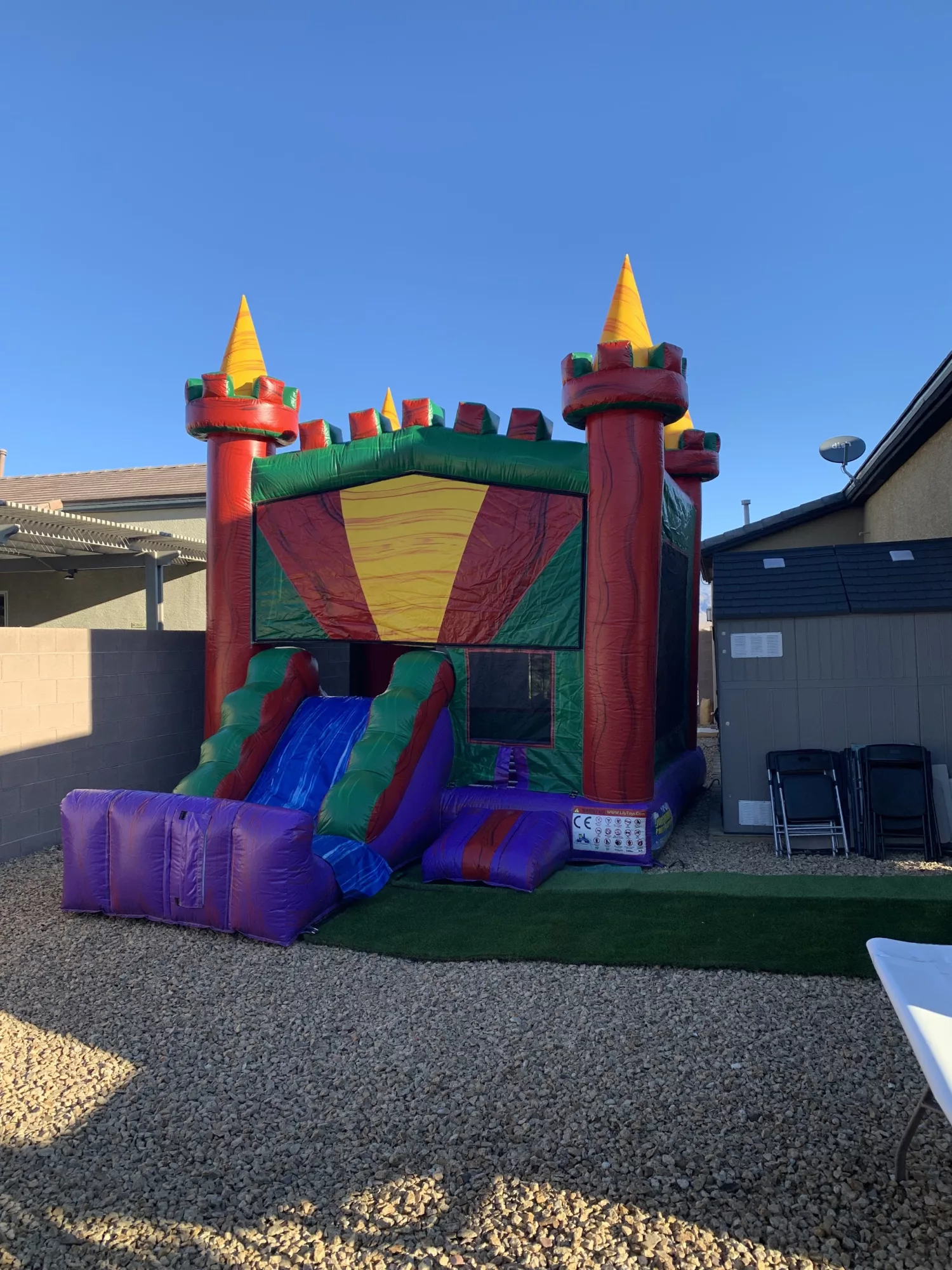 4-in-1 Castle Jr Marble Banner Bounce House