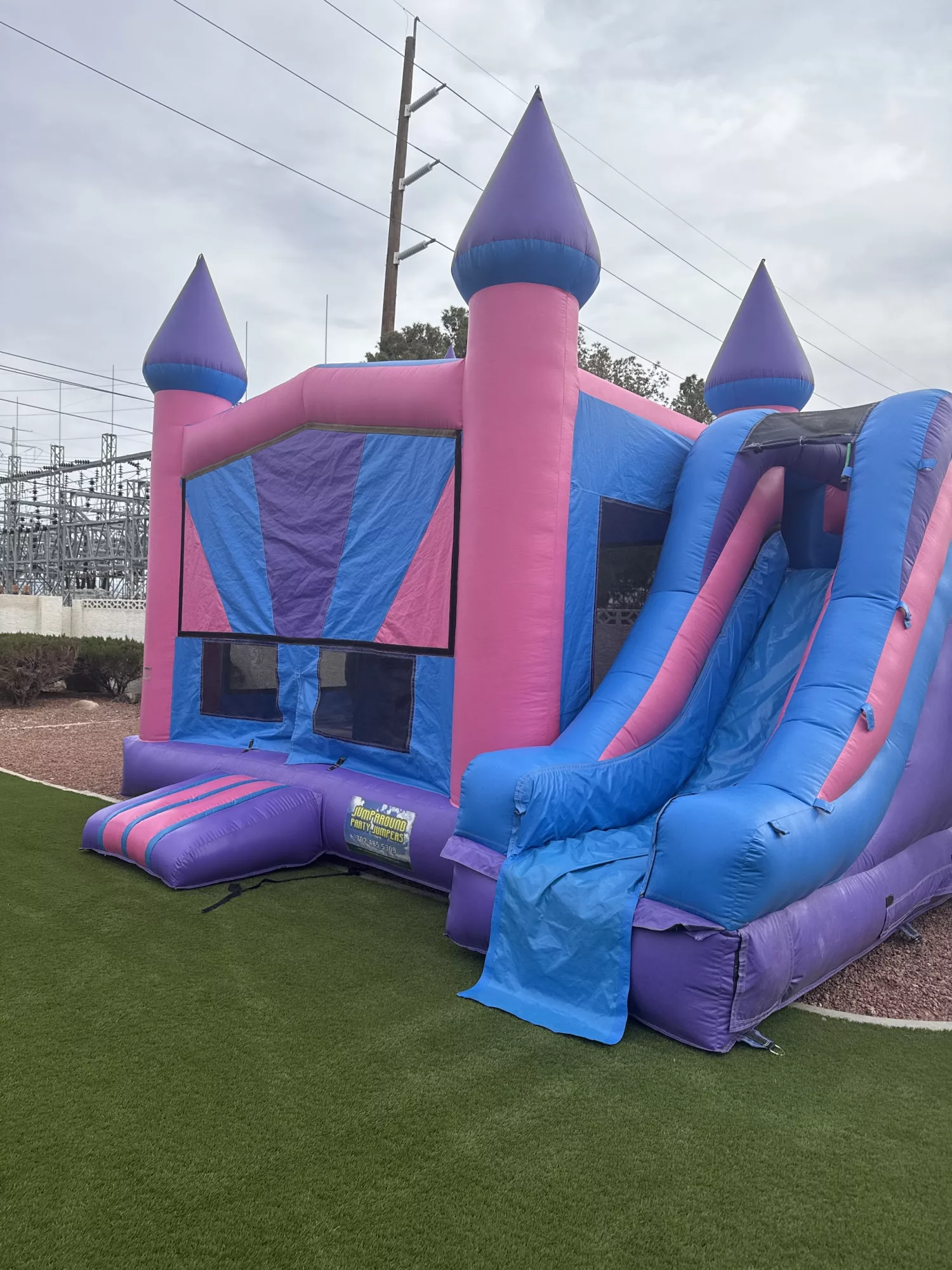 5-in-1 Princess Castle Bounce House Combo (Wet or Dry) (Wet $289)