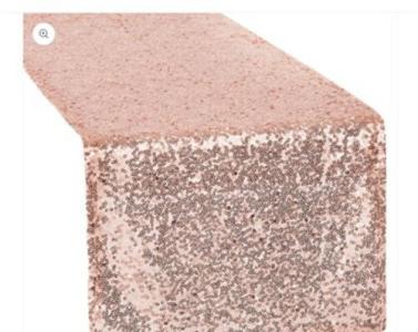 ZPC Sequin Table Runner - Rose Gold