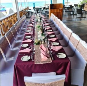 ZPC Polyester Table Runner - Dusty Rose
