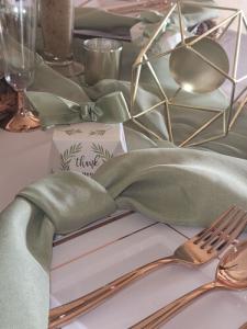 ZPC Chiffon Table Runner - Sage Green