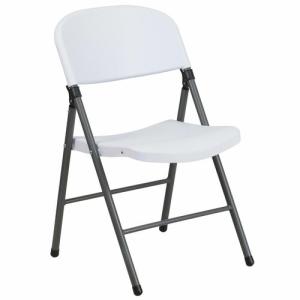 ZPC Plastic Folding Chair - White