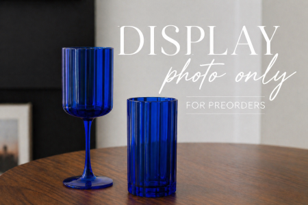 The Azure: Blue Scalloped Wine Glass