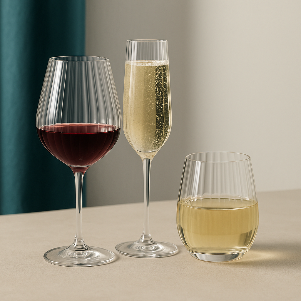 The Zephyr: Fluted Water Glass