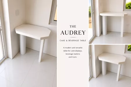 The Audrey: Cake & Beverage Table