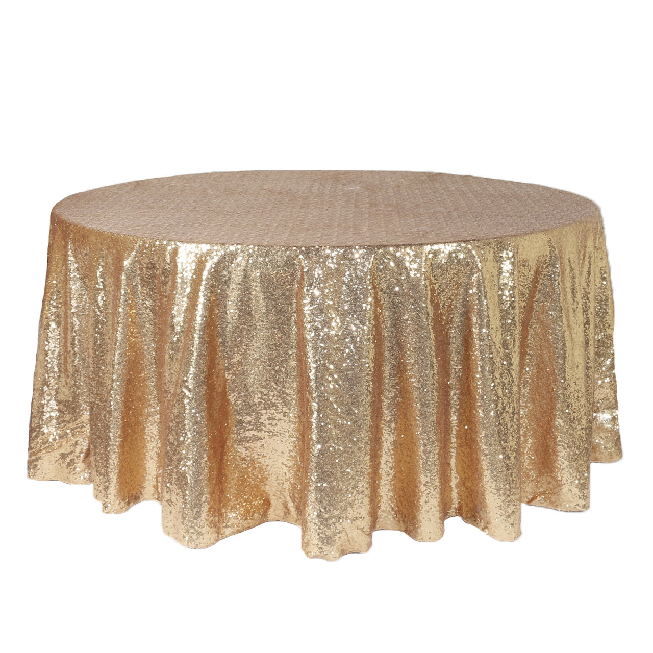 Champagne Sparkle Sequin 120" Round