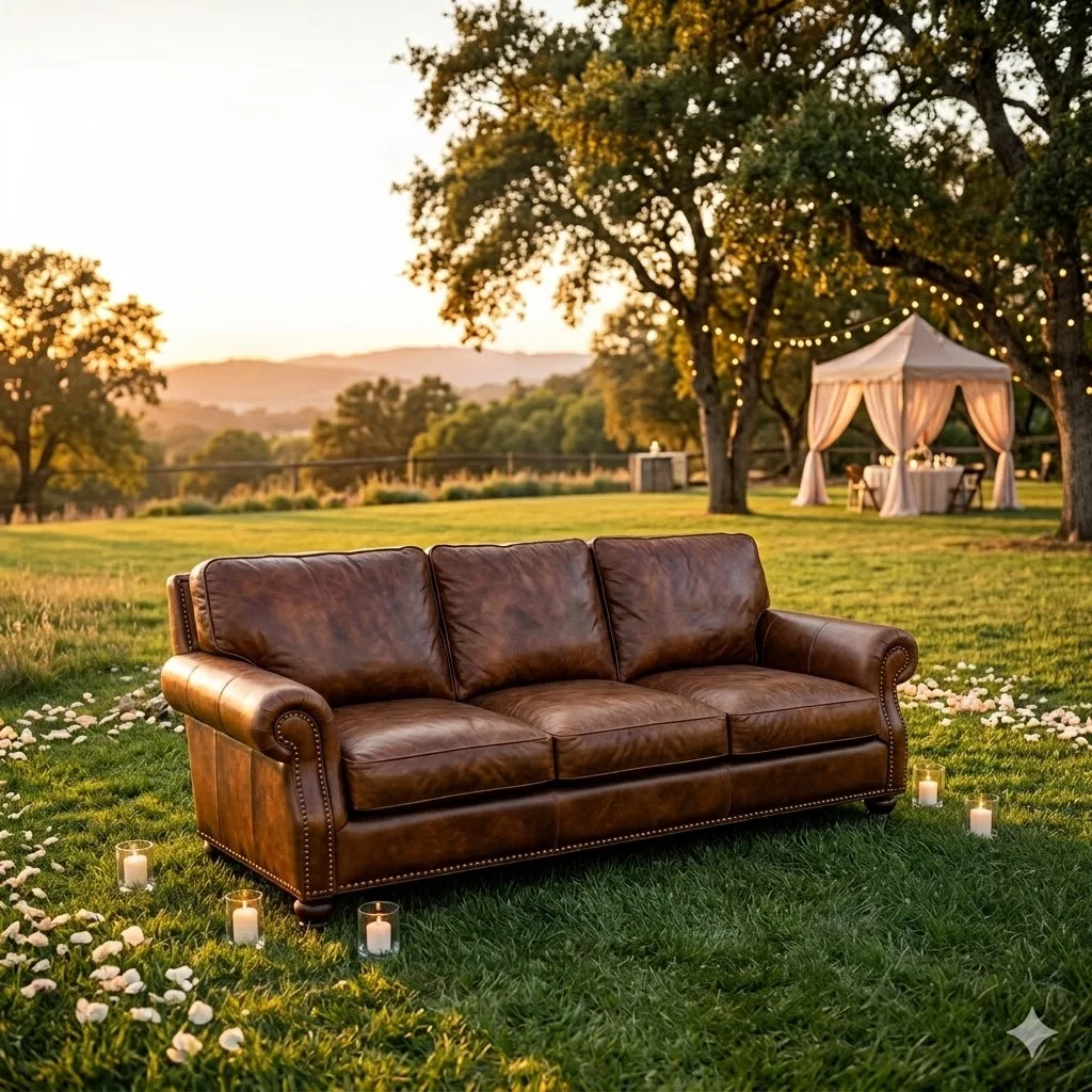 The Mendocino - Top Grain Leather Sofa
