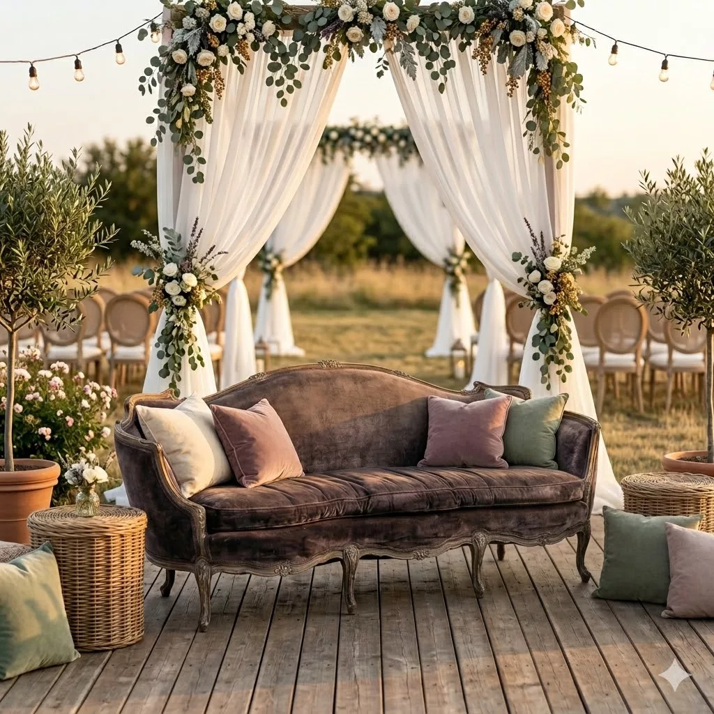 The Newcastle — Vintage French Parlor Sofa