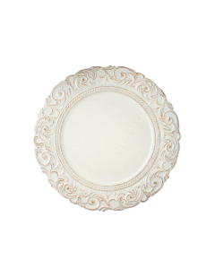Antique White Charger Plate