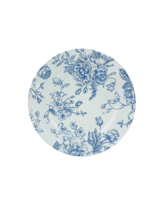 Blue French Toile Charger Plate