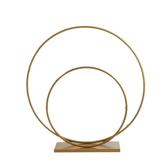 Gold Double Hoop Centerpiece