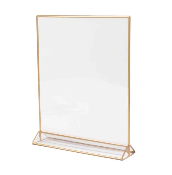 Gold Edge Acrylic Frames – 5" x 9"