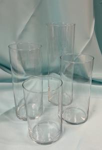 Glass Cylinder Vase 11"