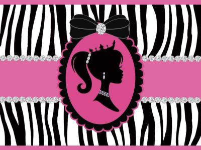 HAPPY BIRTHDAY BARBIE PINK BACKDROP
