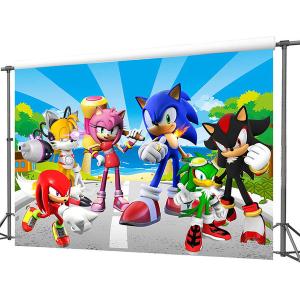 HAPPY BIRTHDAY SONIC BACKDROP