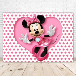 Pink and White theme backdrop- 7ft x 5ft