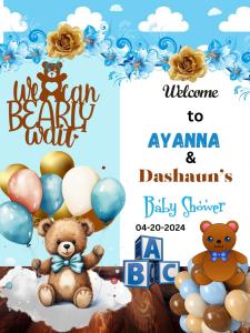 24"x36" Welcome Baby Shower Sign