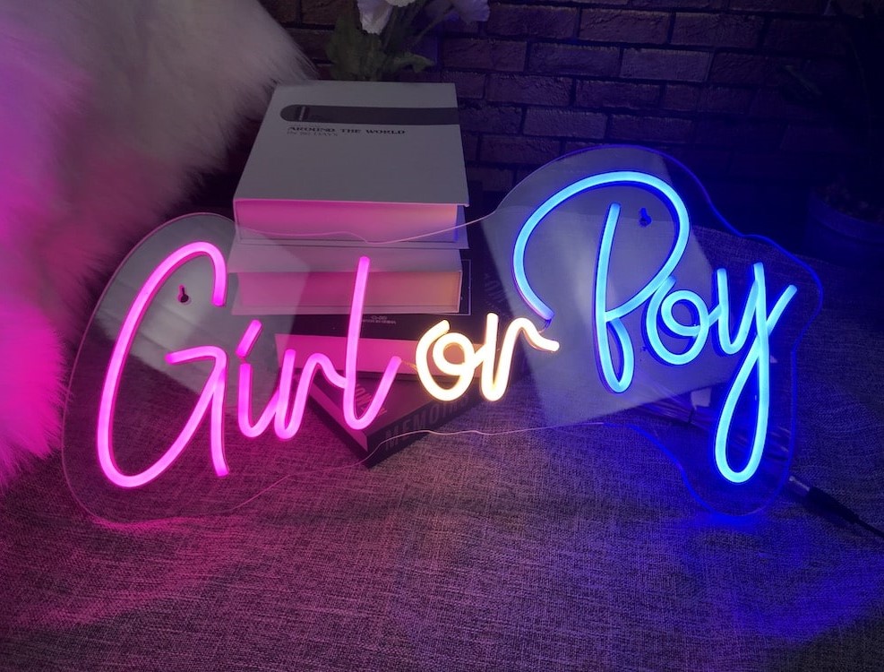 Girl or Boy Neon SIgn