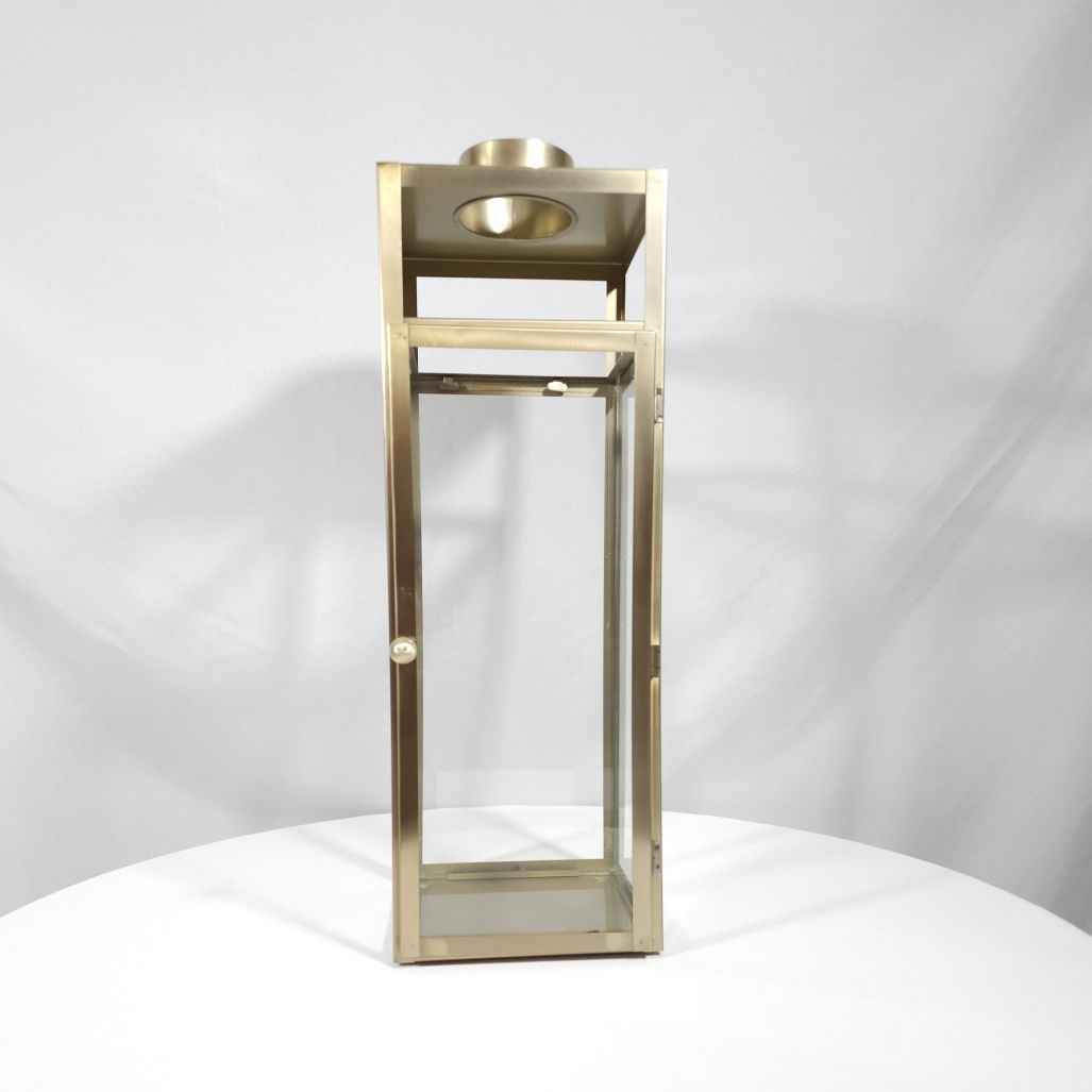 22.5" Gold Metal Lanterns