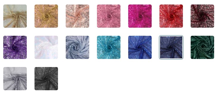 90"X132" Seamless Premium Sequin Rectangle Tablecloth