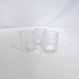 2.5" Glass Votive w/ led candle