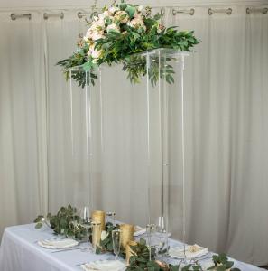 40" Tall Clear Arcylic Rect Table Stand						