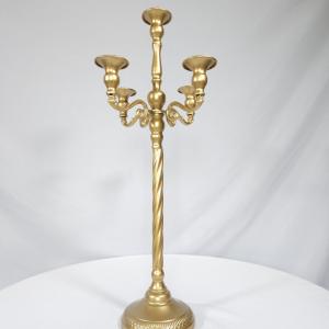 Spiral Gold 5 Arm Candelabra