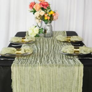 10 ft Cheesecloth Table Runner